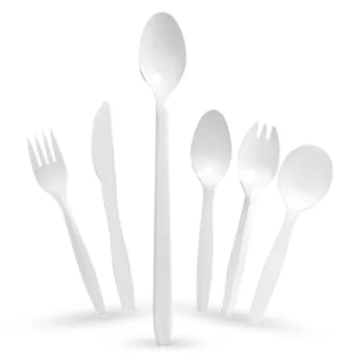Cubiertos y servilletas desechables para servicio de alimentos