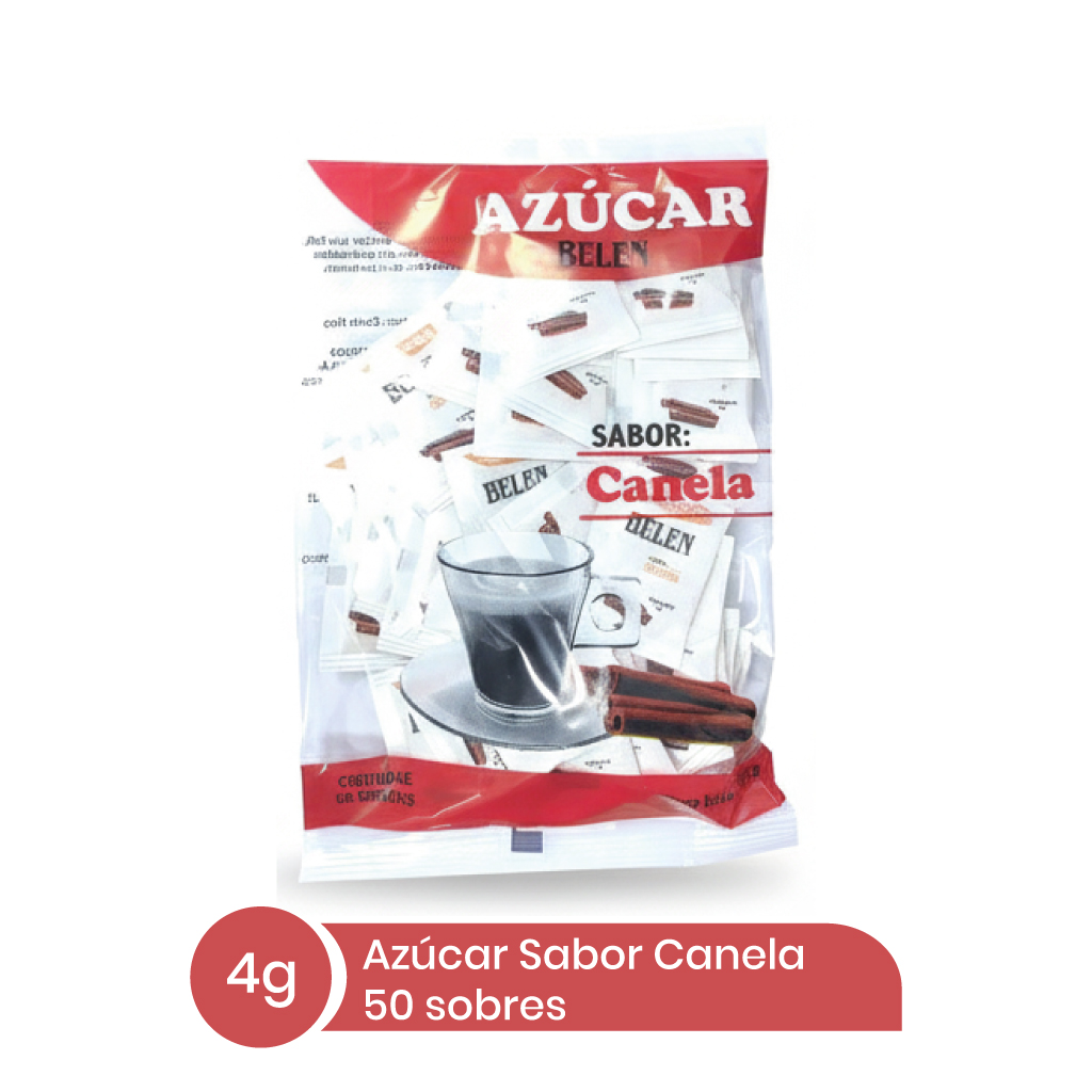 Azúcar Belen Sabor Canela 50 sobres 4g
