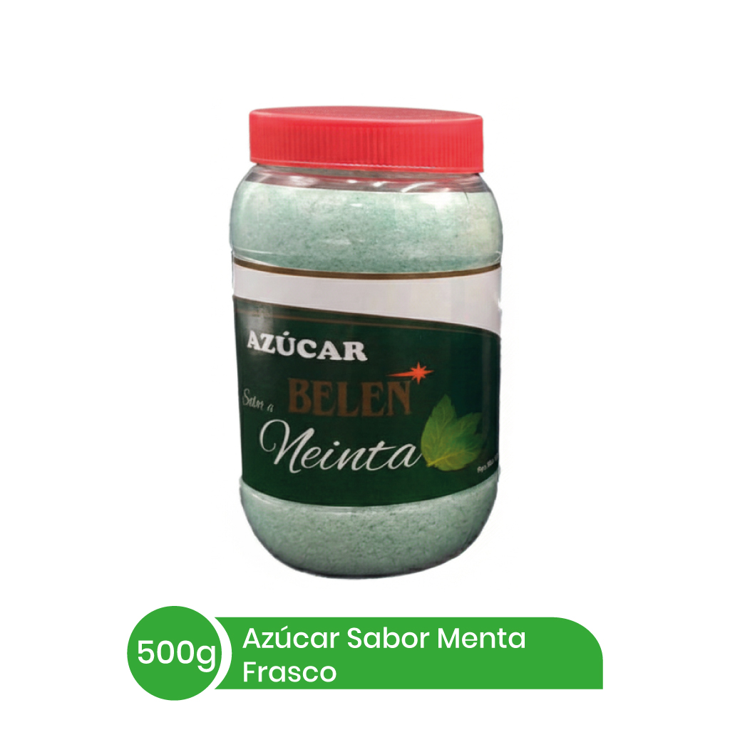 Azúcar Belen Menta Frascos 500 gramos