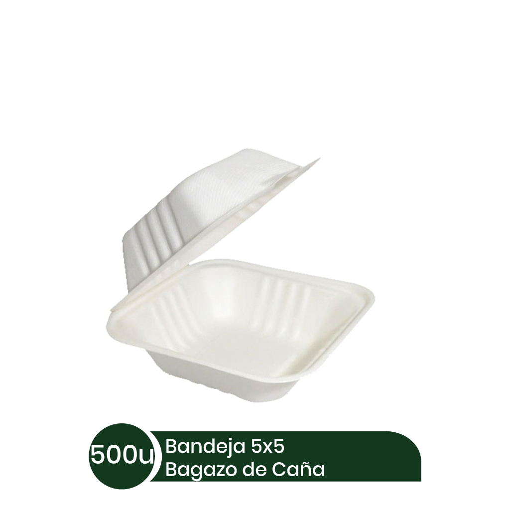 Bandeja 5x5 BIOBELEN 10X50 unid Bagazo Caña