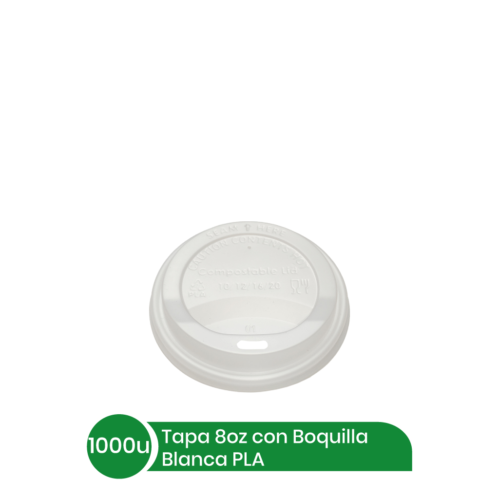 Tapa #8 C/Boqui Blanca BIOBELEN PLA BC 1000 unid