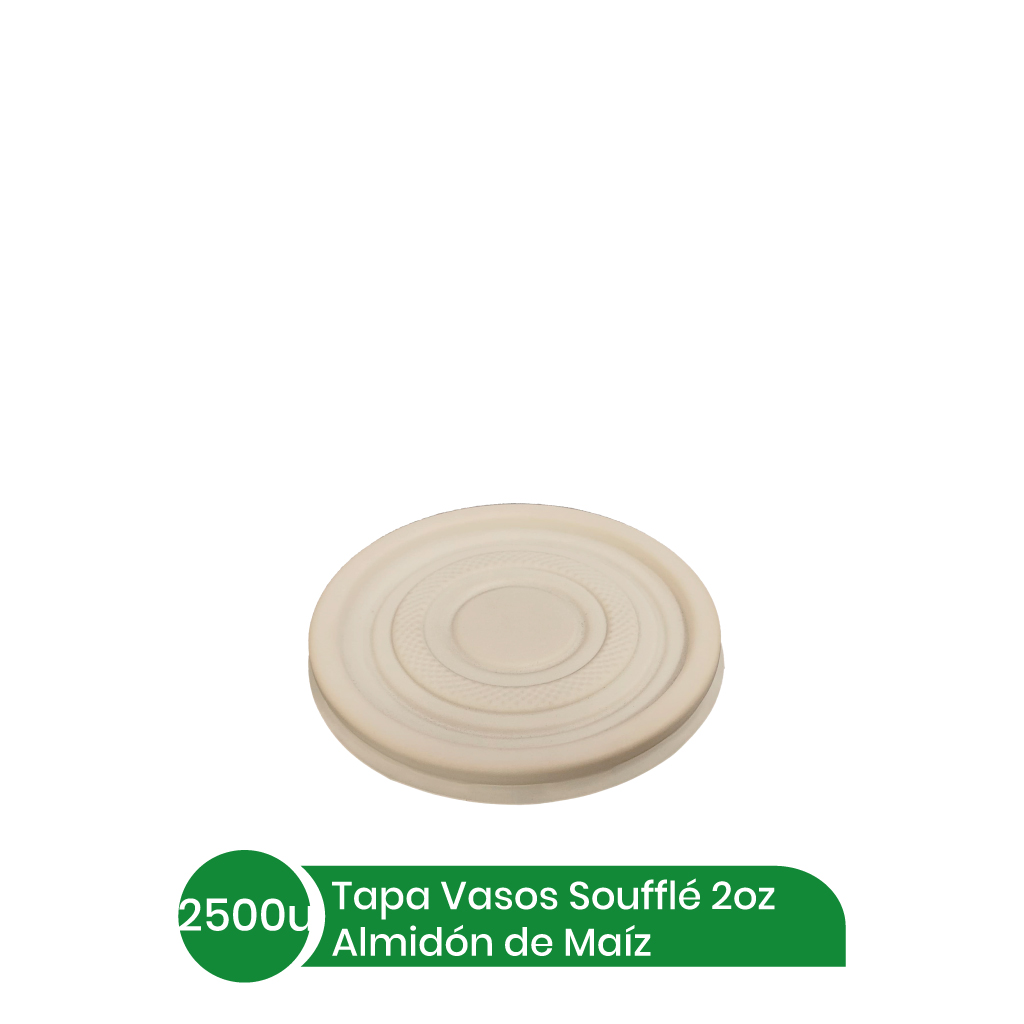 Tapa Souffle 2 oz BIO Almidon Maiz 25x100 unid EB