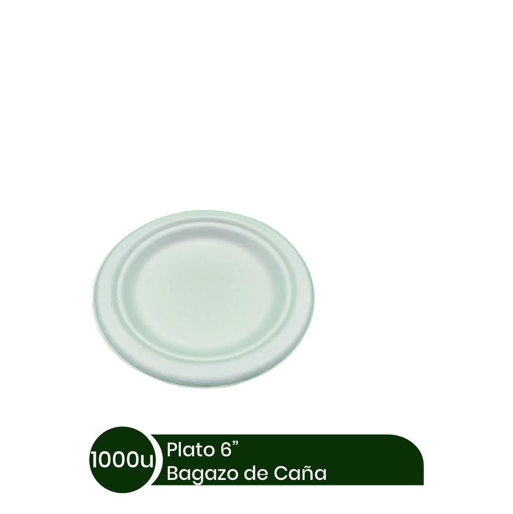 Plato #6 BIOBELEN 8x125 unid Bagazo Caña