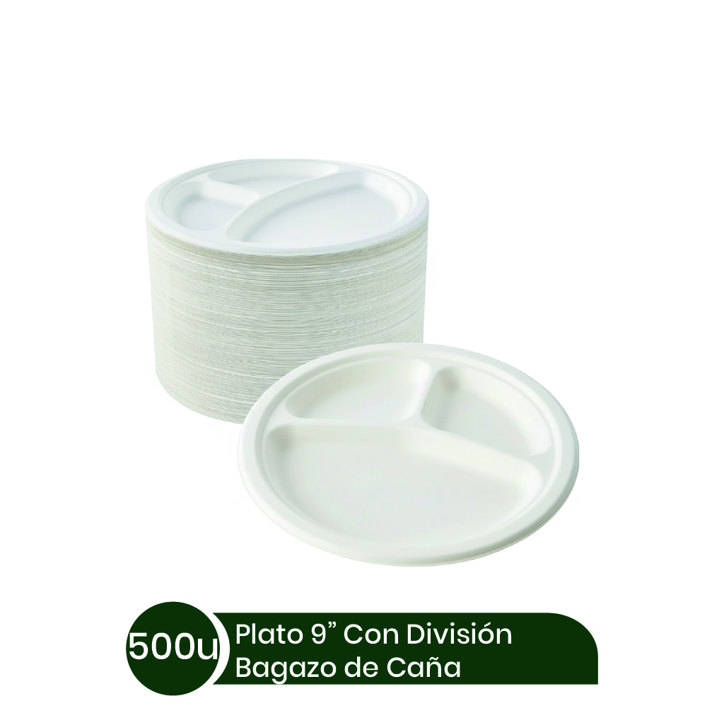 Plato #9 C/D BIOBELEN 4x125 unid Bagazo Caña