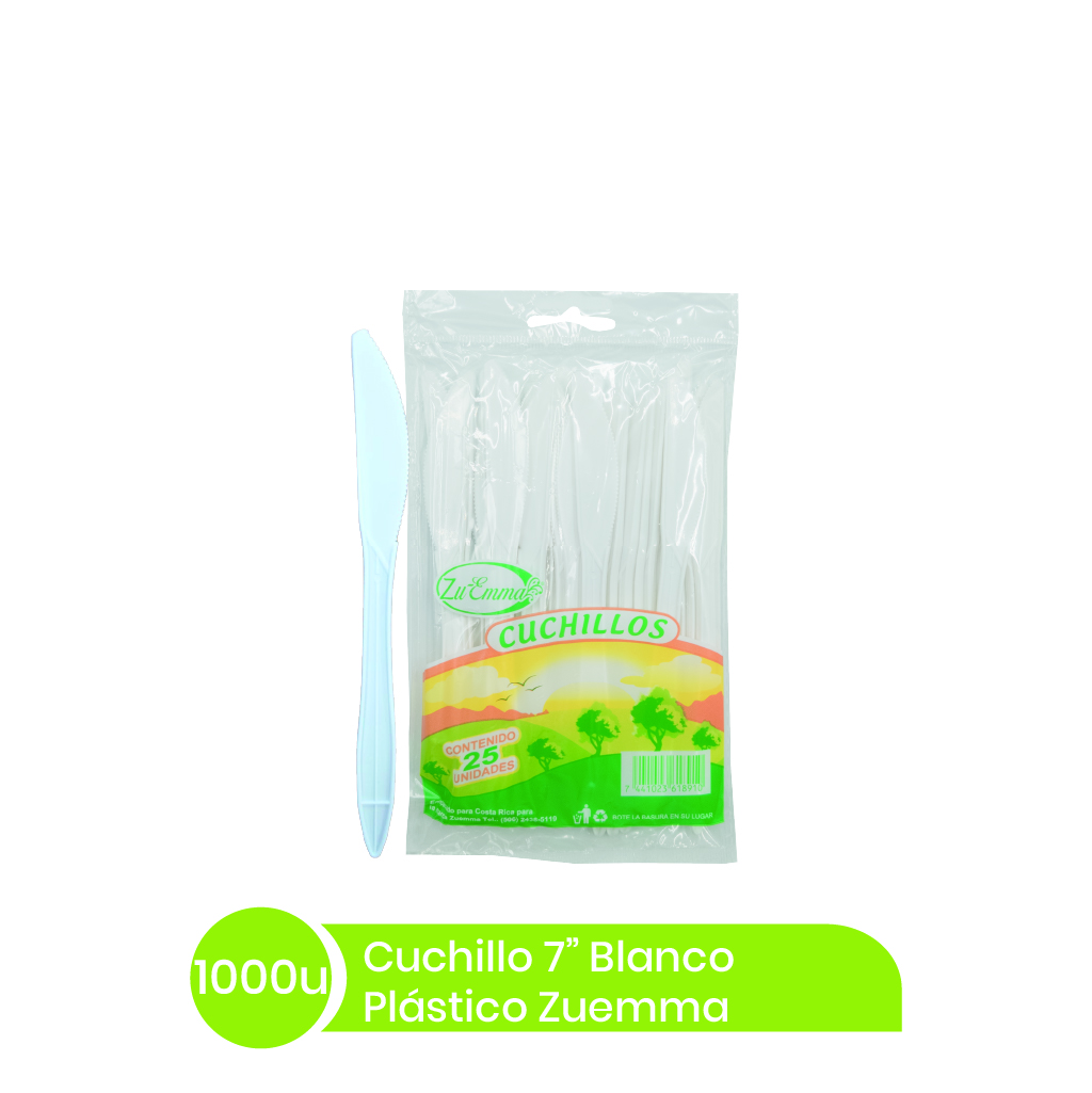 Cuchillo #7 ZuEmma Plastico Blanco