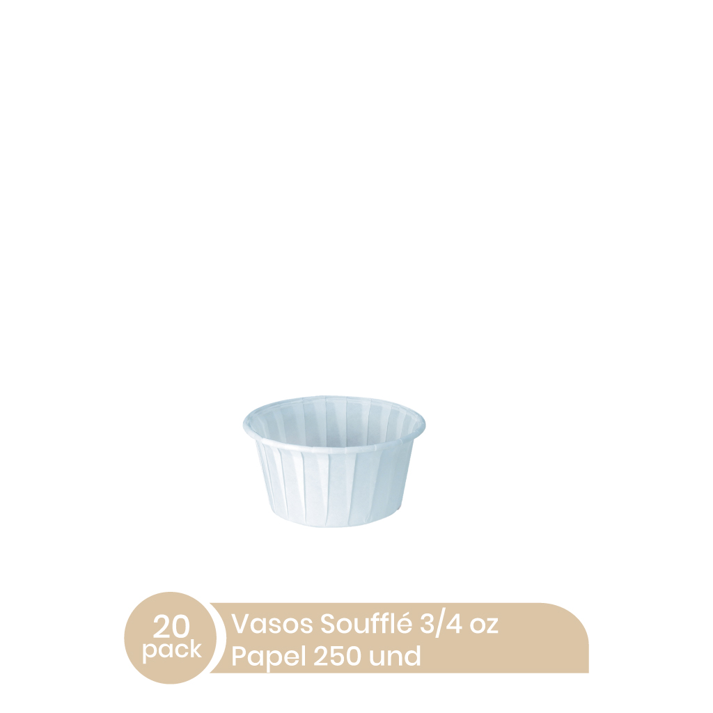 Copitas 3/4oz Unicup Papel 20x250unid