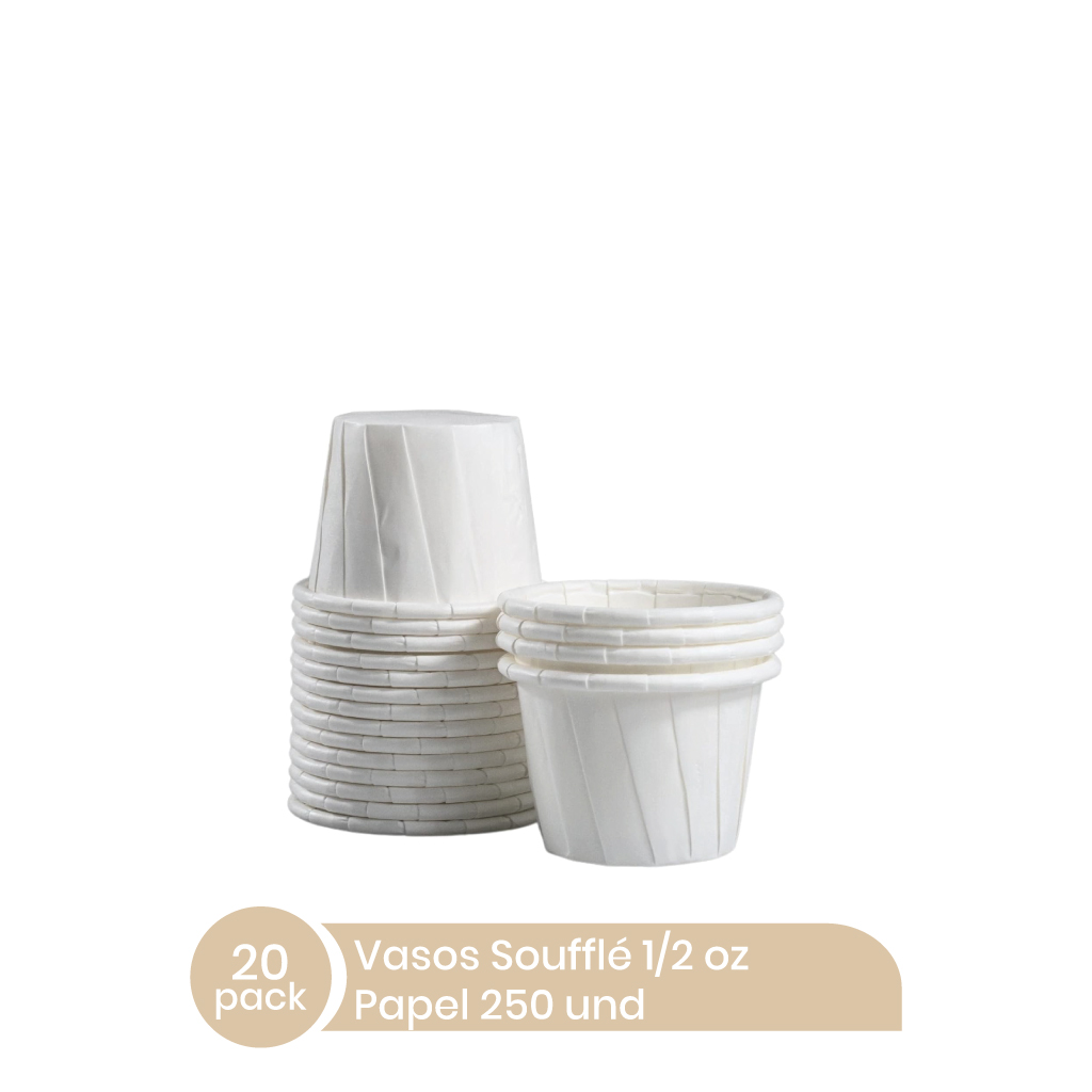 Copitas 1/2oz Unicup Papel 20x250unid